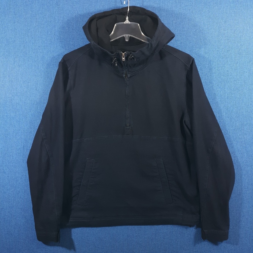 Rag & Bone Jacket 1/2 Zip Pullover Anorak Mens Medium Cotton Modal Hooded